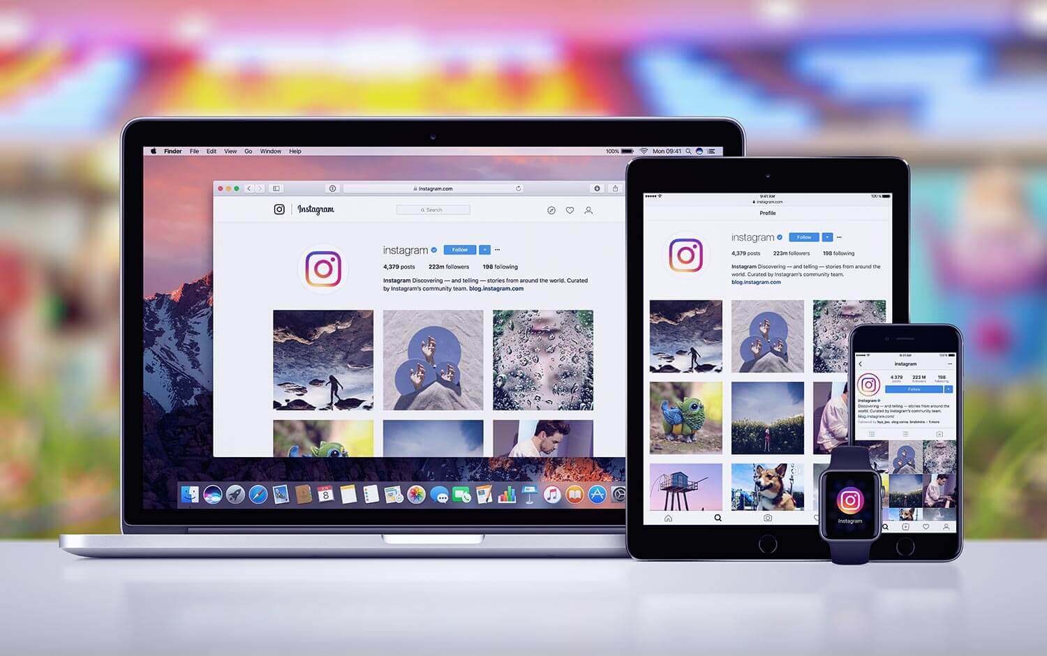 instagram-on-computer